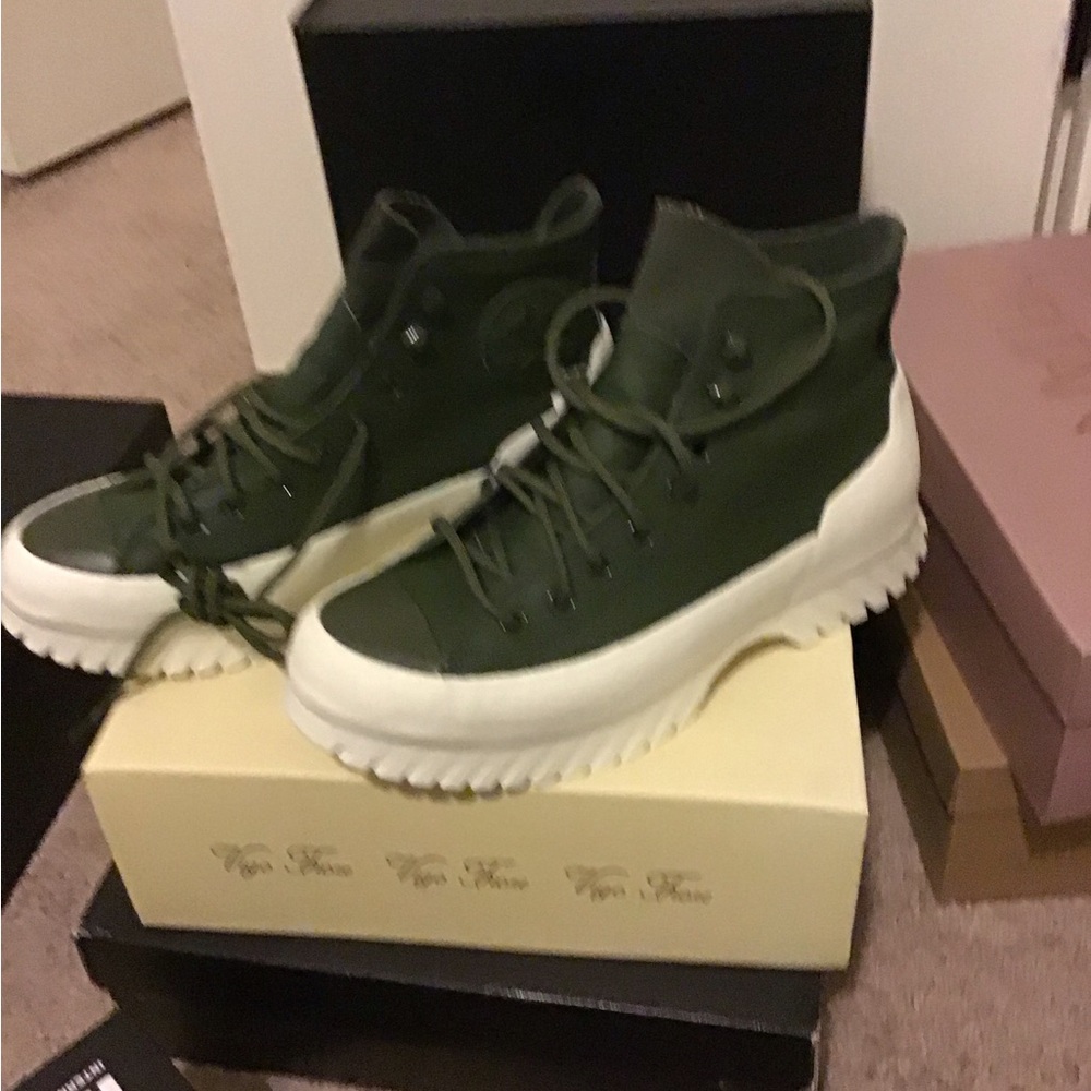 Converse Green Lace Up Boots